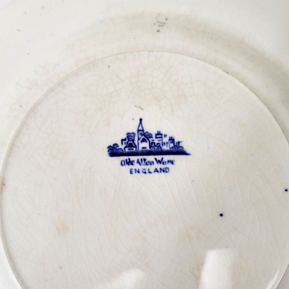Old Alton Ware England Blue Pagoda 9" Plate - Picture 2 of 4